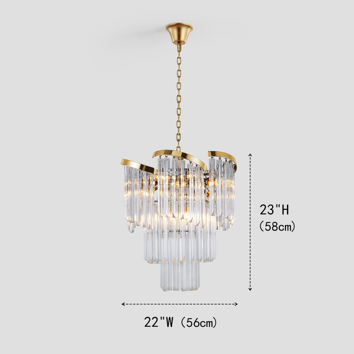 Garett Flow Crystal Chandelier