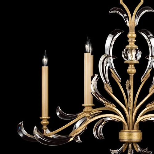 Alice Candle Oblong Chandelier 44"