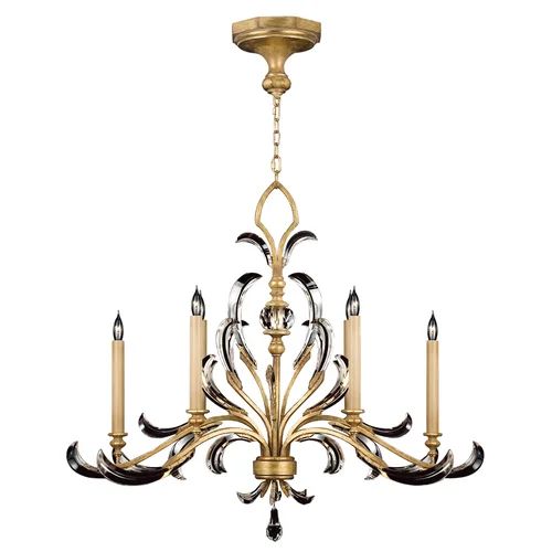 Alice Candle Oblong Chandelier 44"