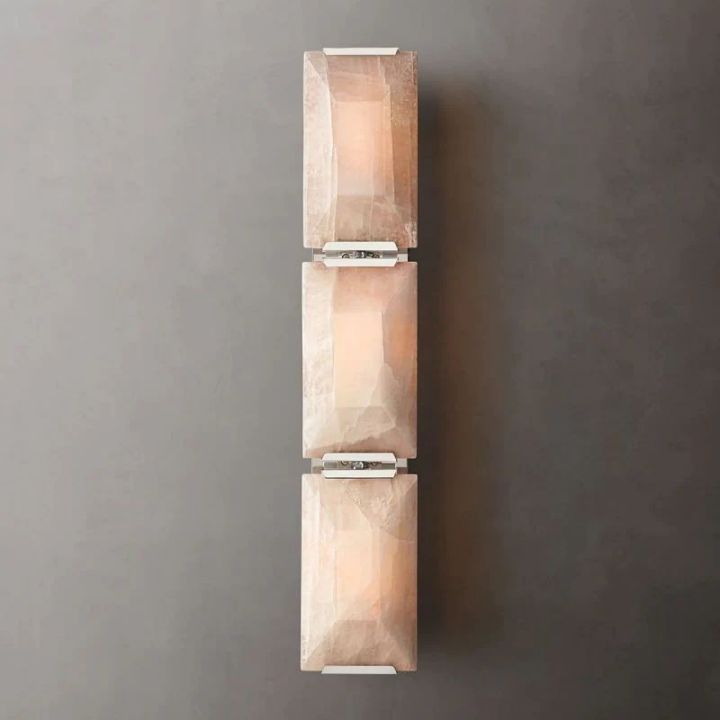 Aubrey Calcite Triple Sconce