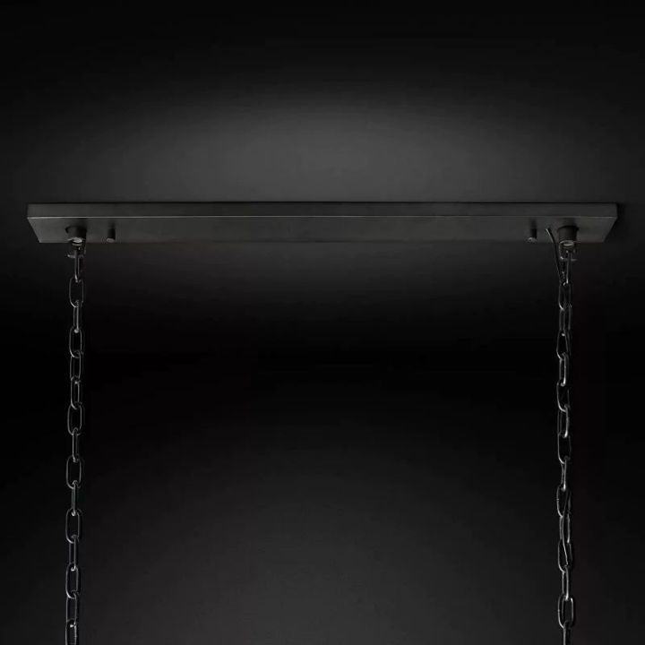 Aubrey Crystal Rectangular Chandelier 54"