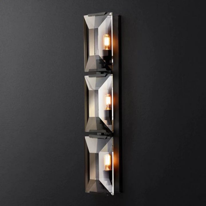 Aubrey Crystal Triple Wall Sconce