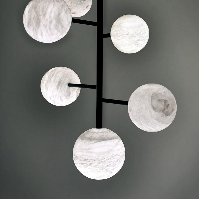 Ball Modern Artistic Alabaster Chandelier