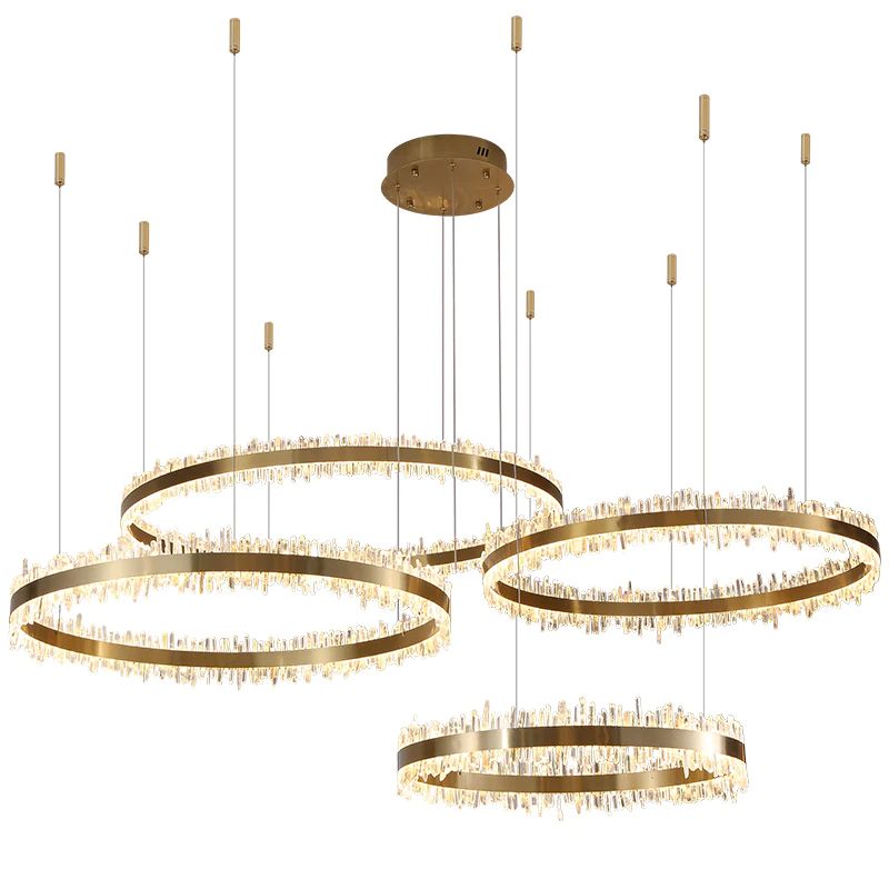 Daltree Crystal Rings Luxury Chandelier