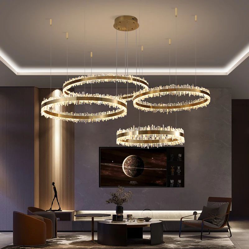 Daltree Crystal Rings Luxury Chandelier