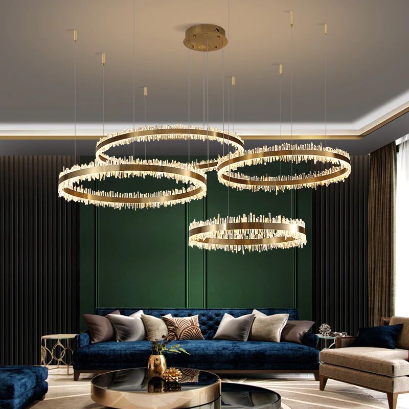 Daltree Crystal Rings Luxury Chandelier