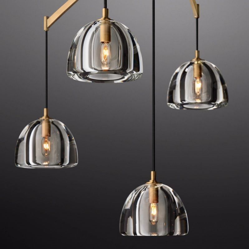Mushroom Linear Chandelier 72"
