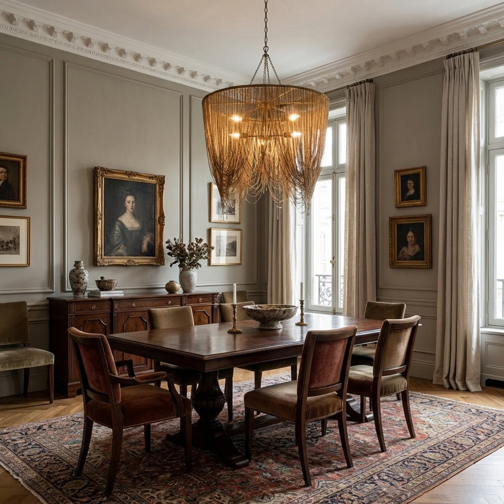 Lindsay Oval Chains Chandelier