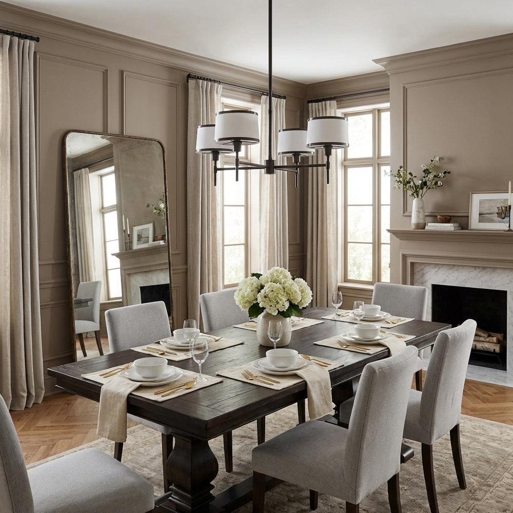 Lizs 4-Light Round Chandelier