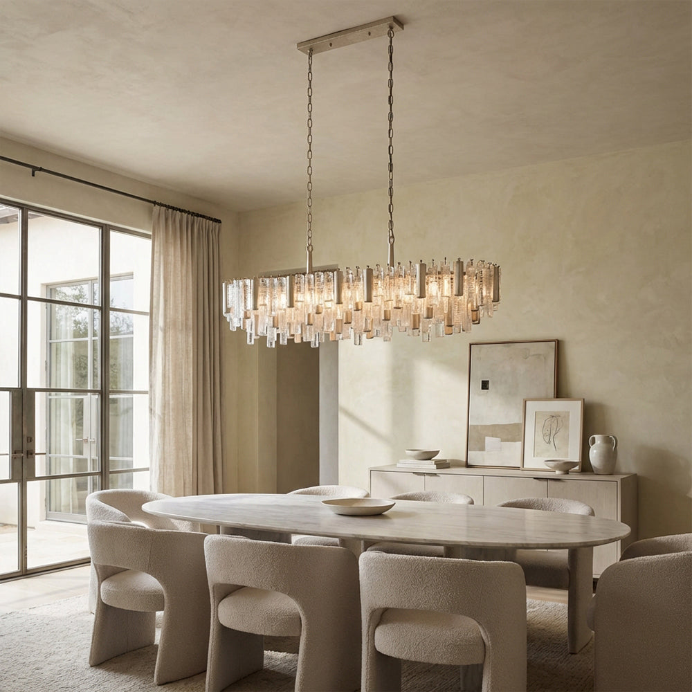 Nova Crystal Prism Linear Chandelier