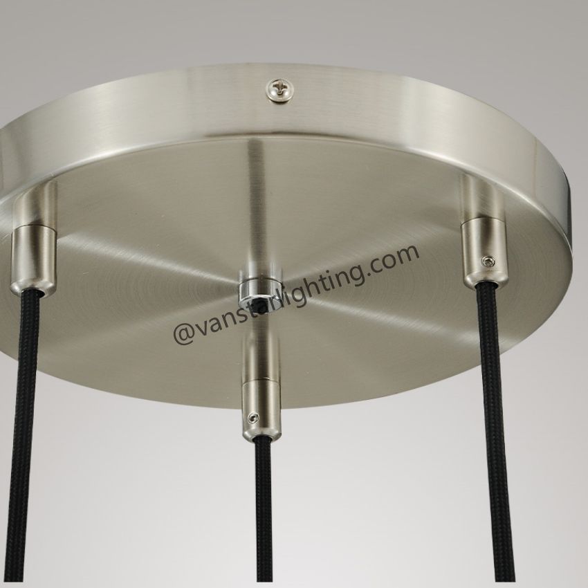 Raindrops 3-Light Cord Round Chandelier