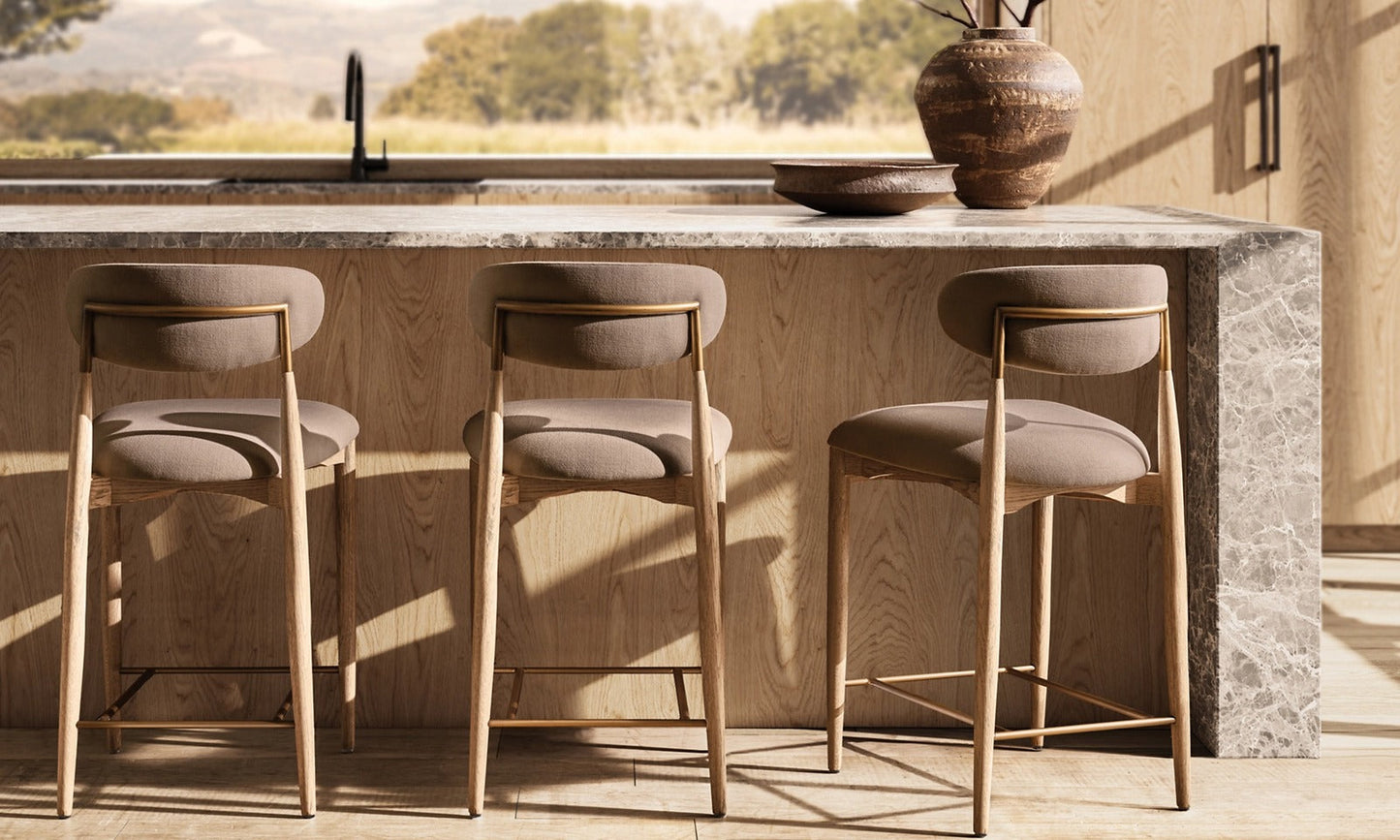 Arno Fabric Counter Stool