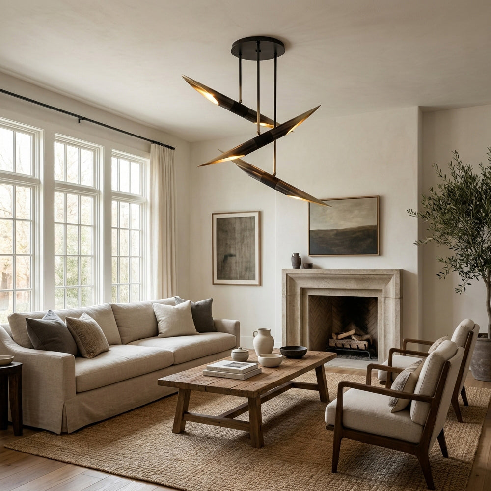 Voyant Sculptural Spire Chandelier