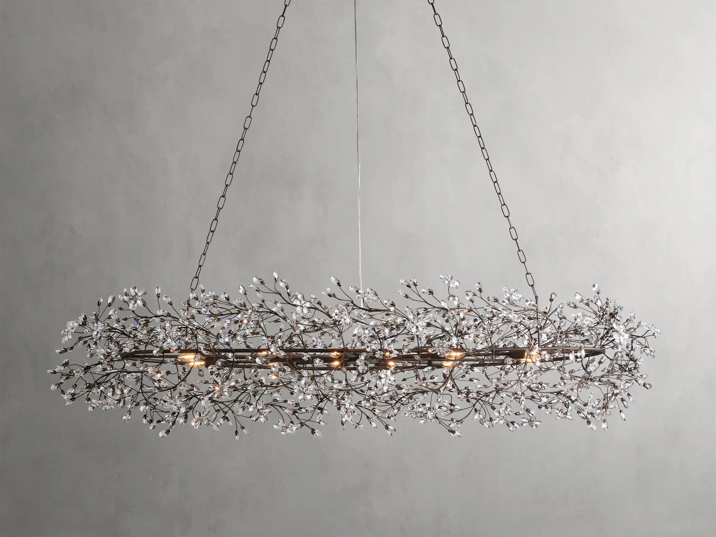 Flora Oval Chandelier 74"W