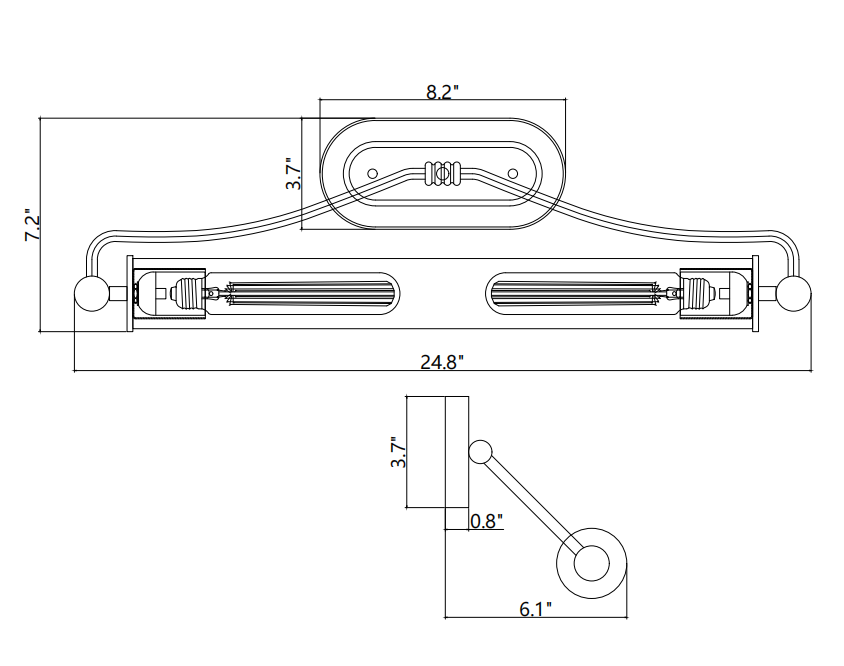 Cylinder Large Picture Light