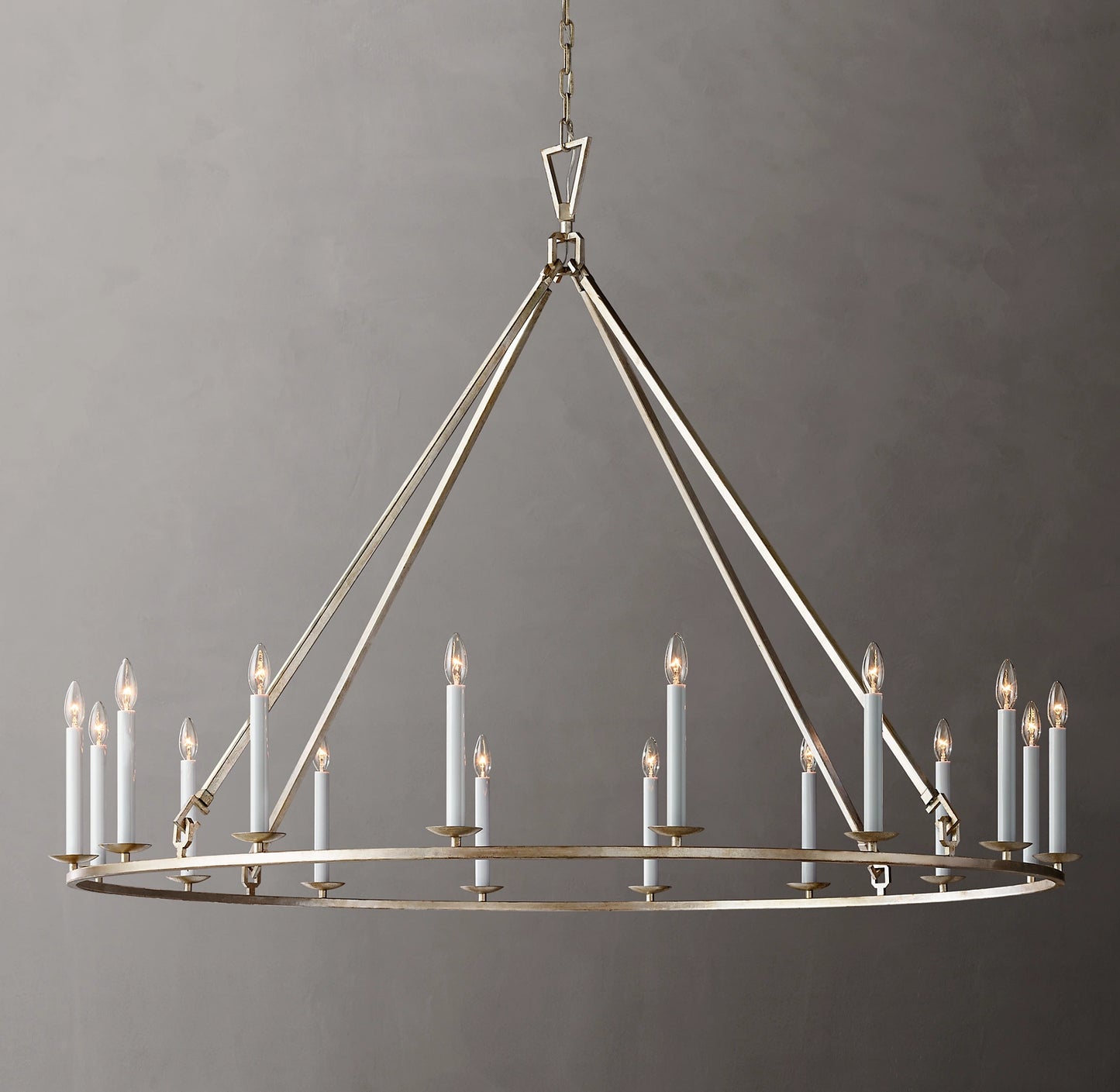 Vintage Openwork Round Chandelier 50"