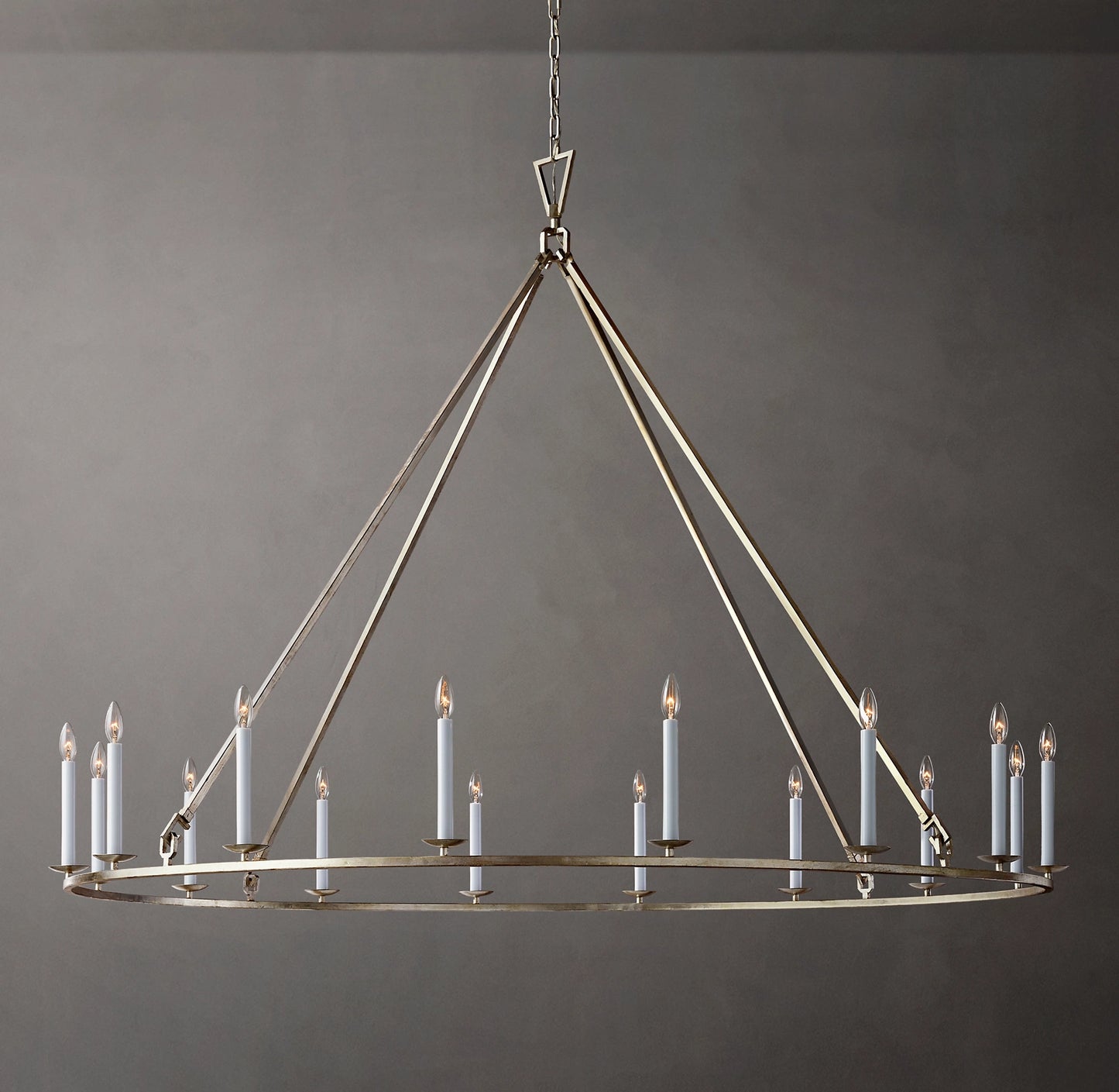 Vintage Openwork Round Chandelier 72"