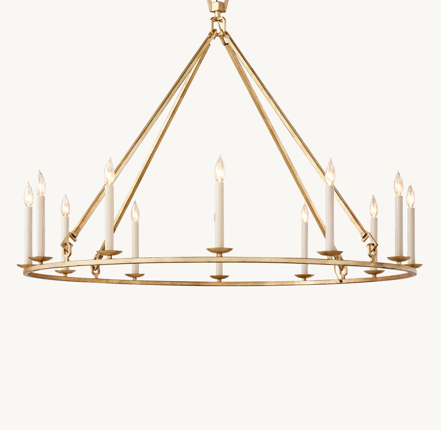 Vintage Openwork Round Chandelier 50"