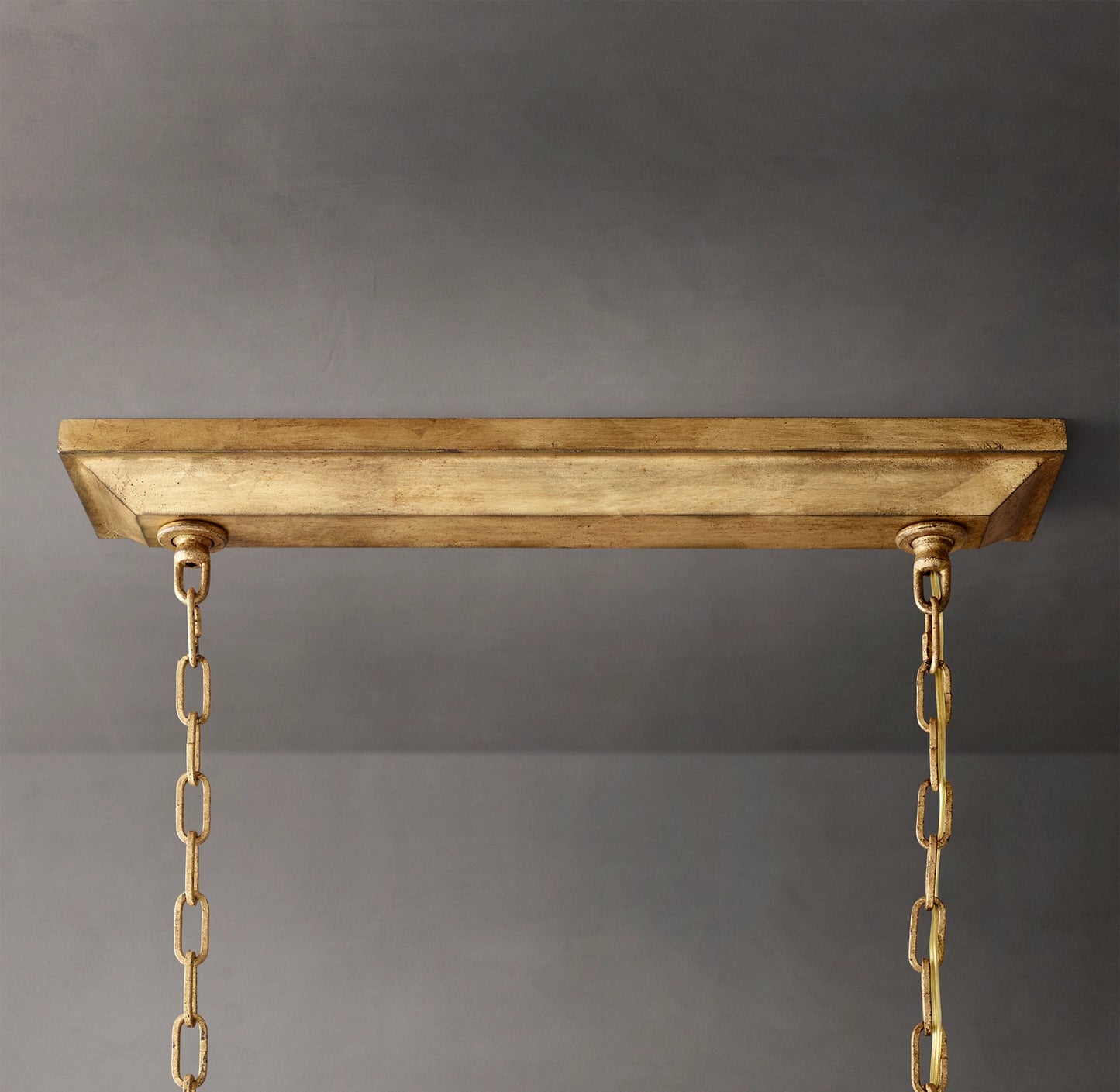 Vintage Openwork Rectangular Chandelier 54"
