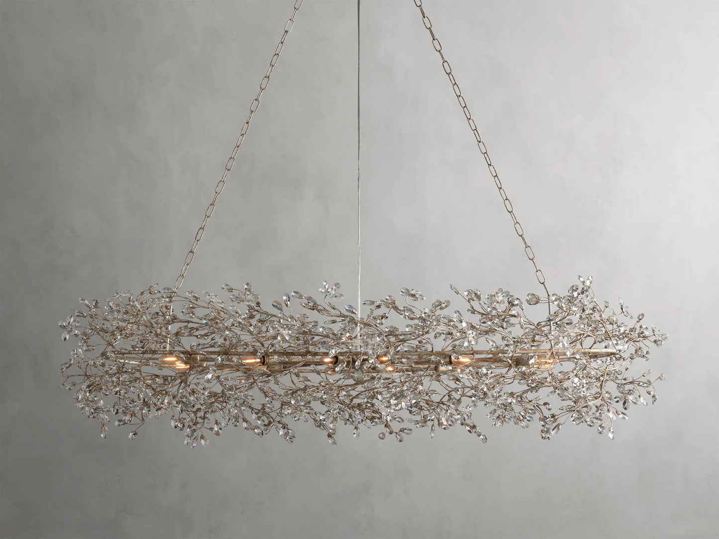 Flora Oval Chandelier 74"W
