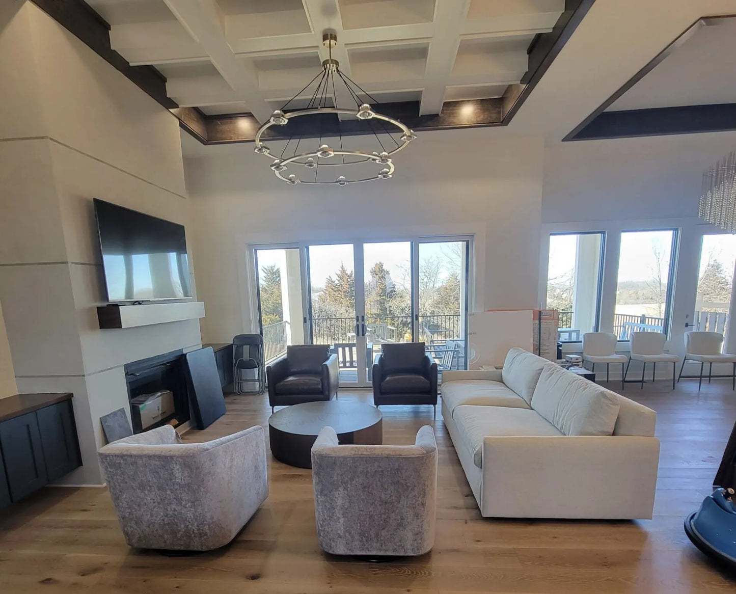 Newton Two-Tier Round Chandelier 60"