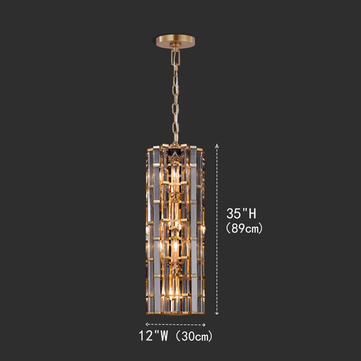 Teague Cylindrical Pendant