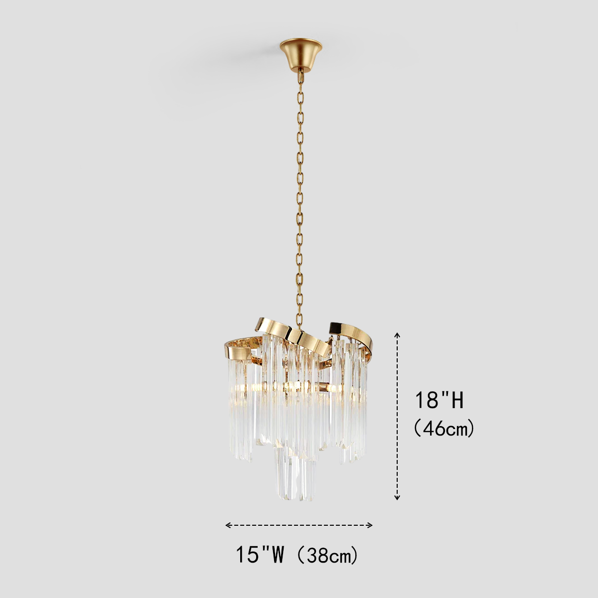 Garett Flow Crystal Chandelier