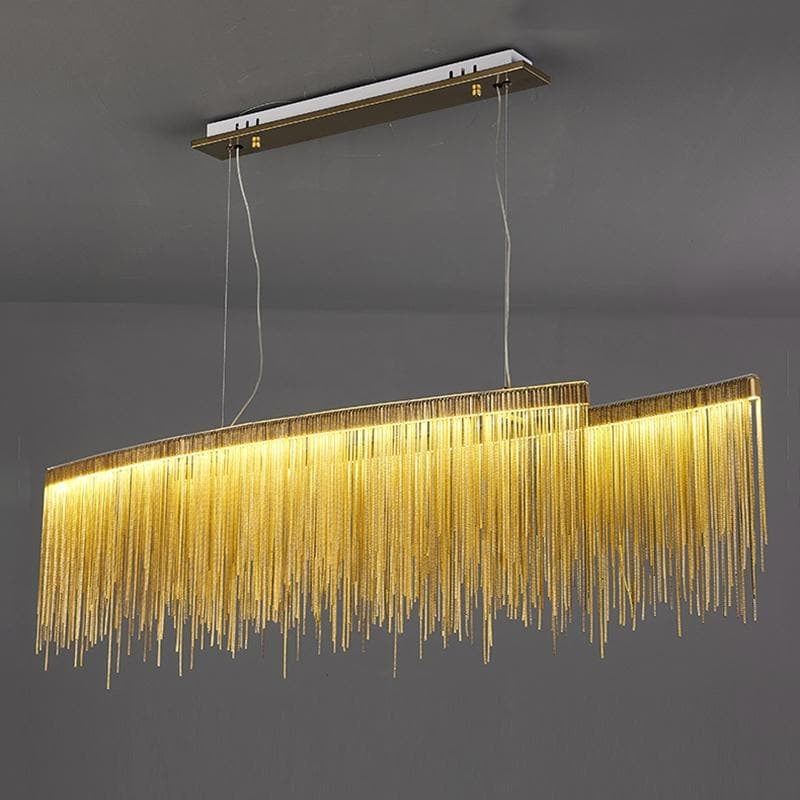 Alisa Luxury Length Chain Tassel Chandelier