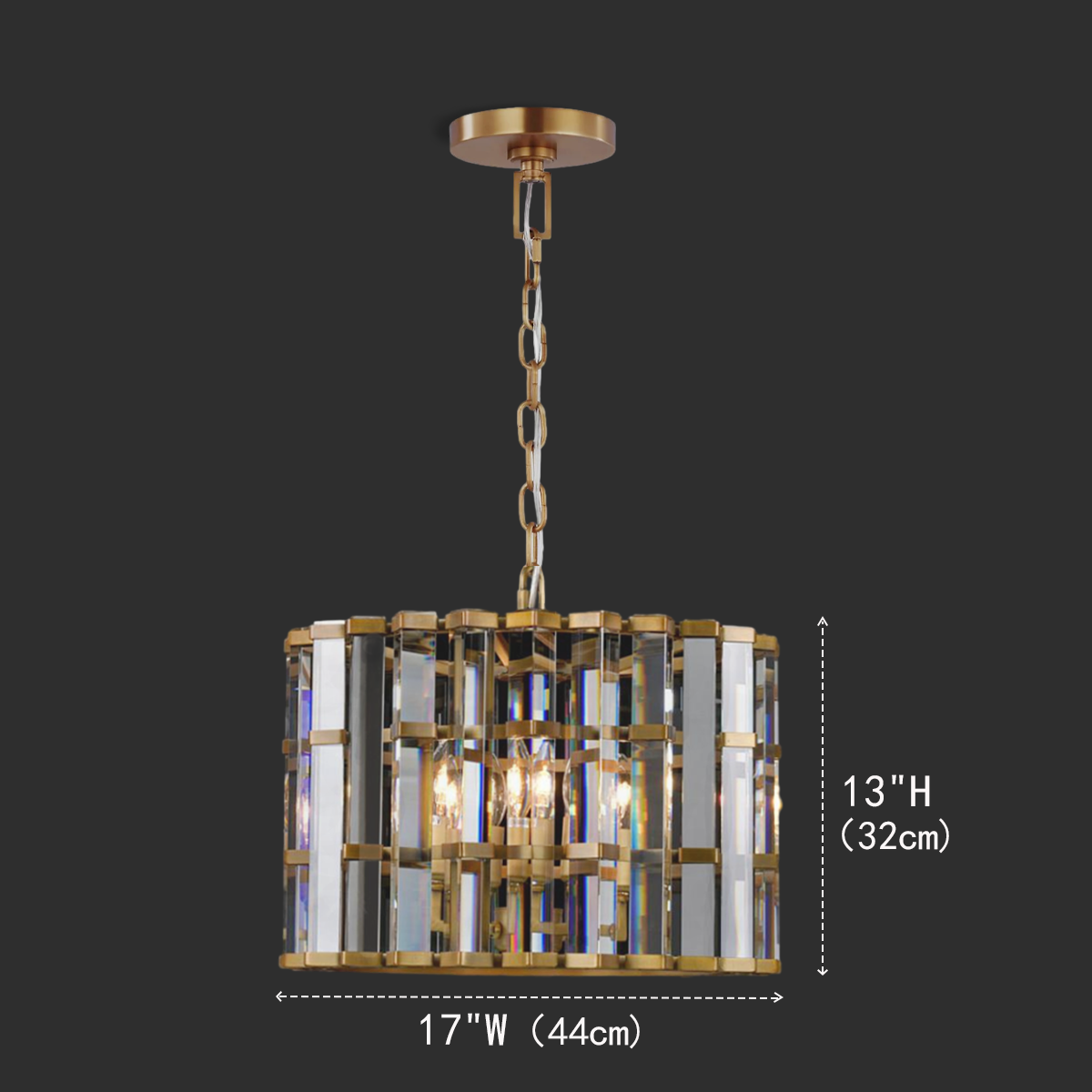 Teague Cylindrical/ Linear Chandelier