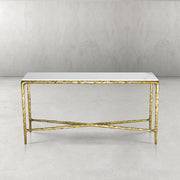 Thaddeus Rectangle Marble Console Table