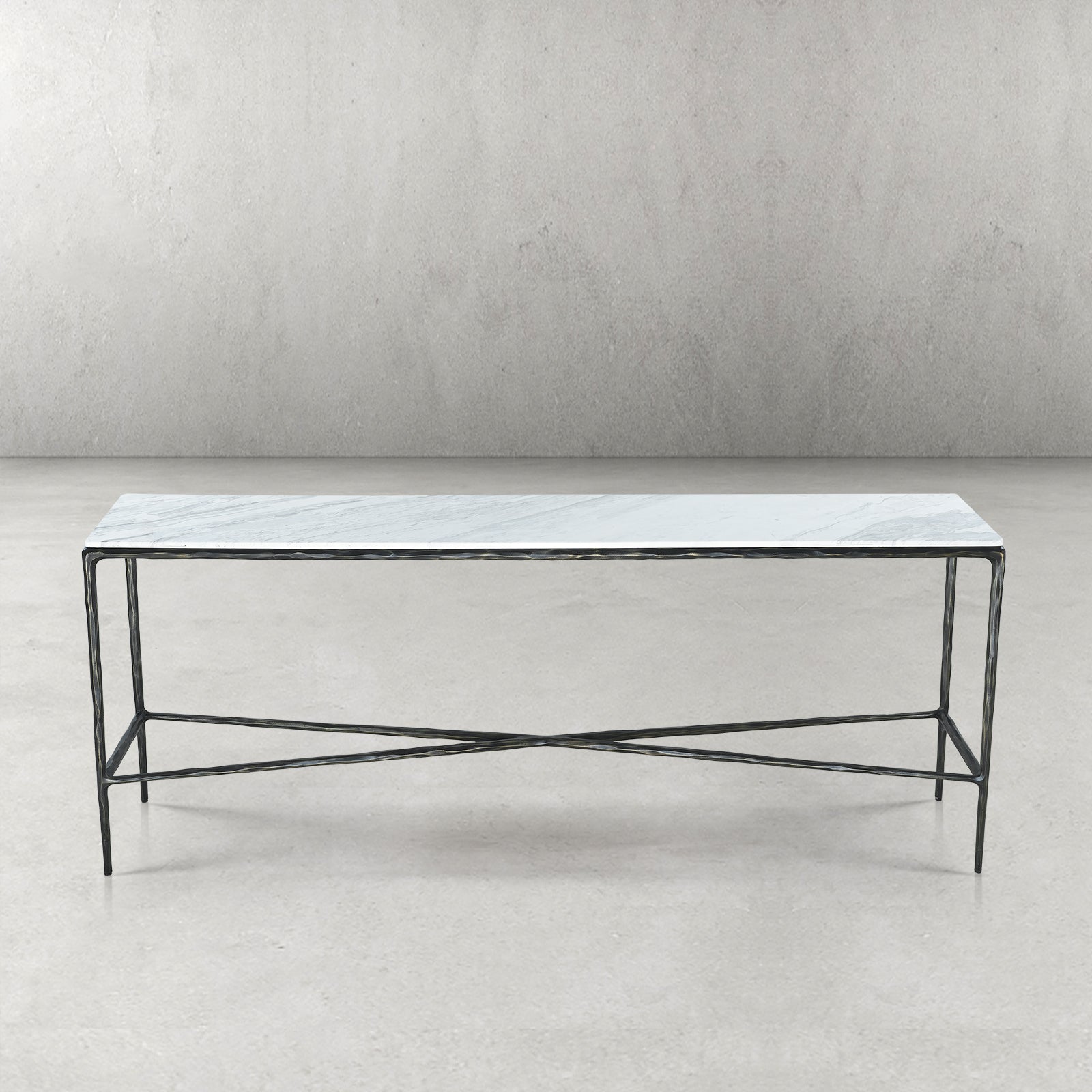 Thaddeus Rectangle Marble Console Table