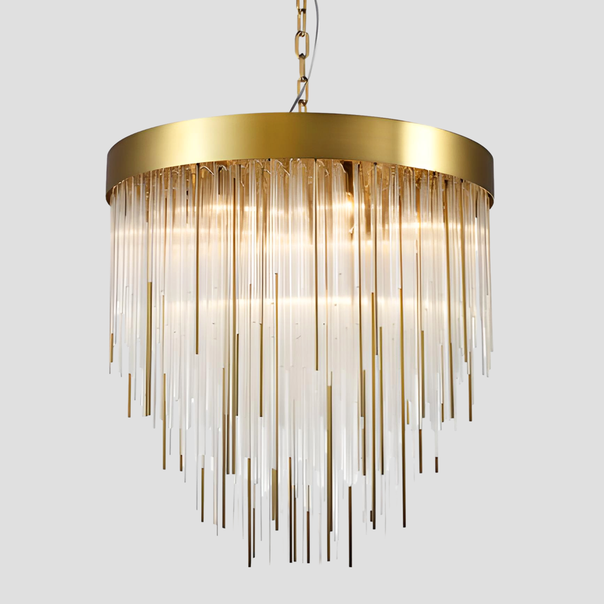 Parr Aged 12-Light Chandelier 30"