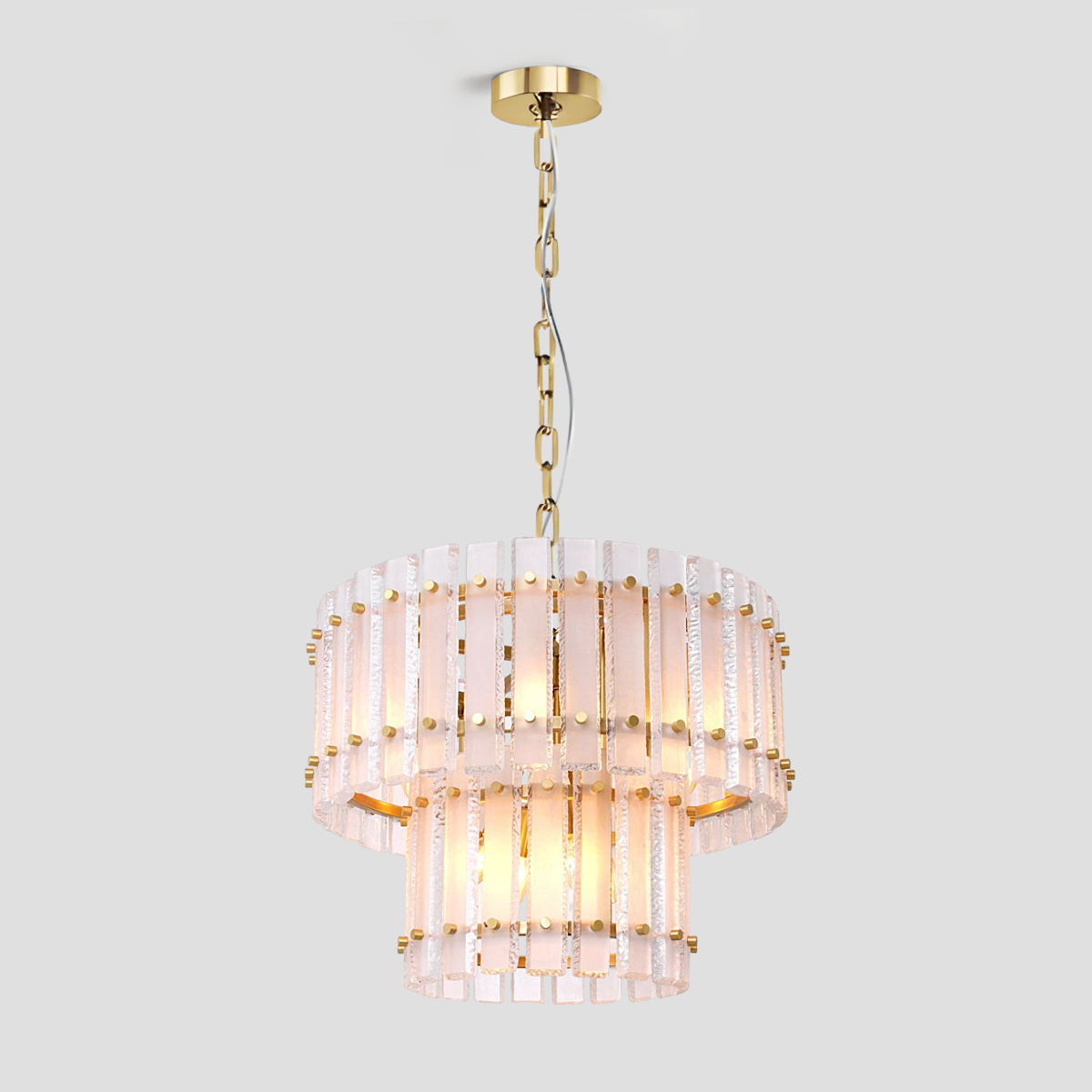 Kane Classical Round Glass Chandelier