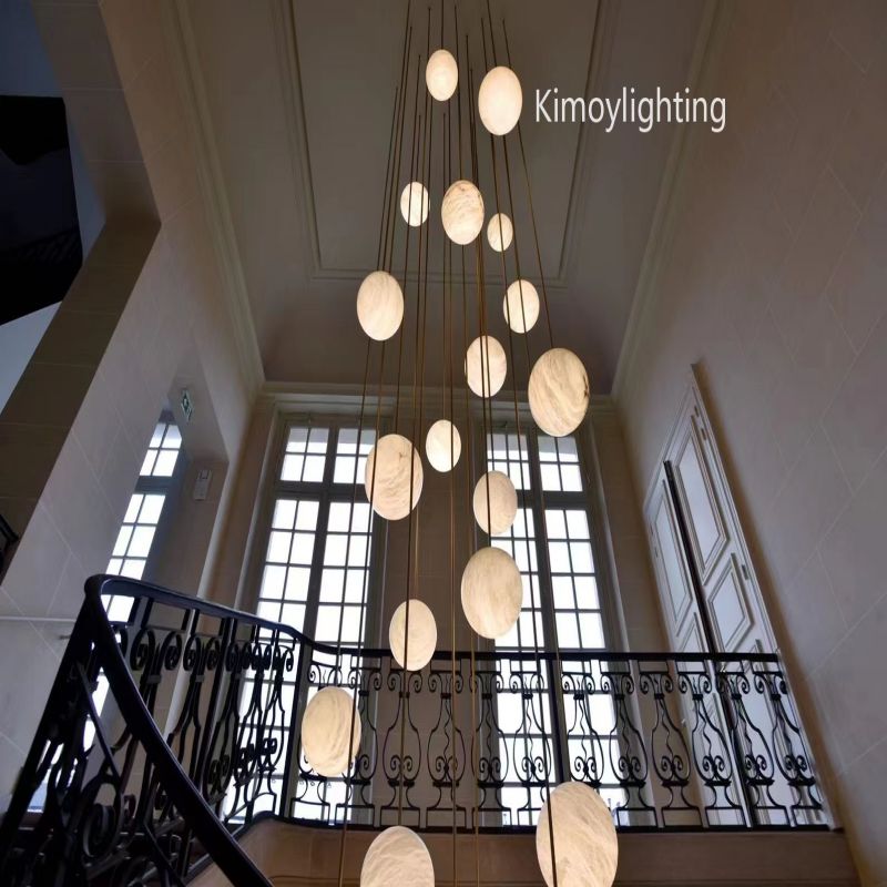 Share Alabaster Global Wavy Chandelier