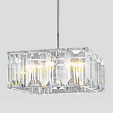 Malone Crystal Square Chandelier 24"