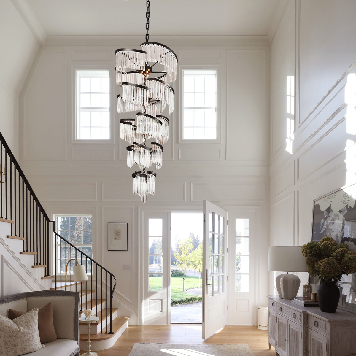 Garett Flow Crystal Chandelier
