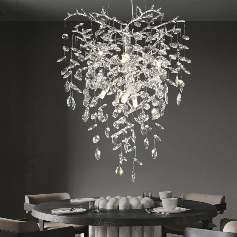 Modern Crystal Tree Branch Chandelier