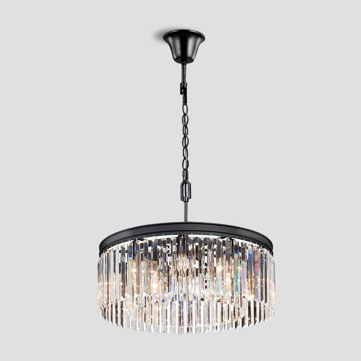 Beckett 1-Tier Crystal Round Chandelier