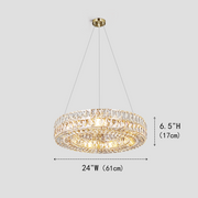 Massey Halo Crystal Ring Chandelier