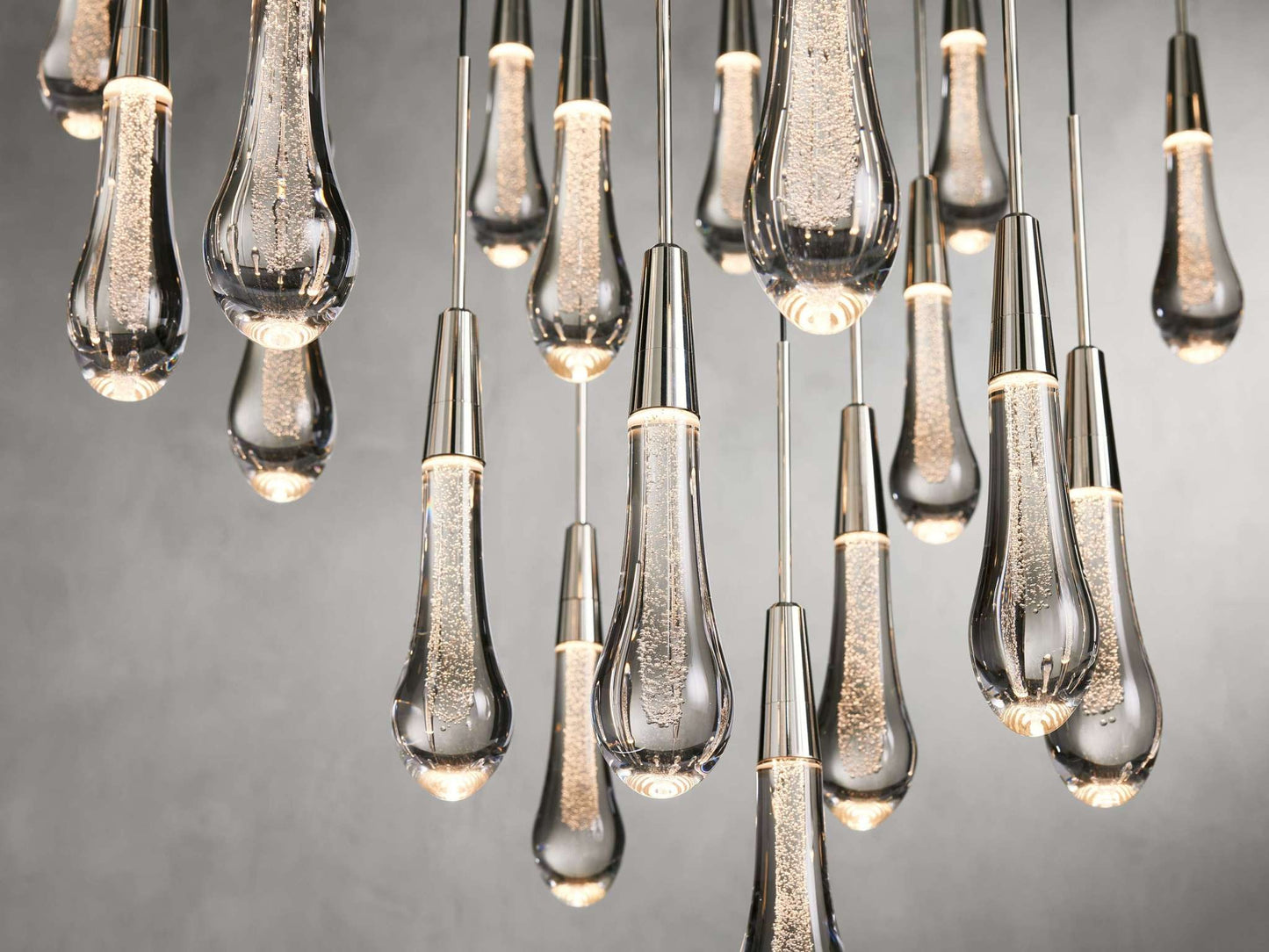New Raindrop Round Chandelier 58", Soltaire Round Chandelier