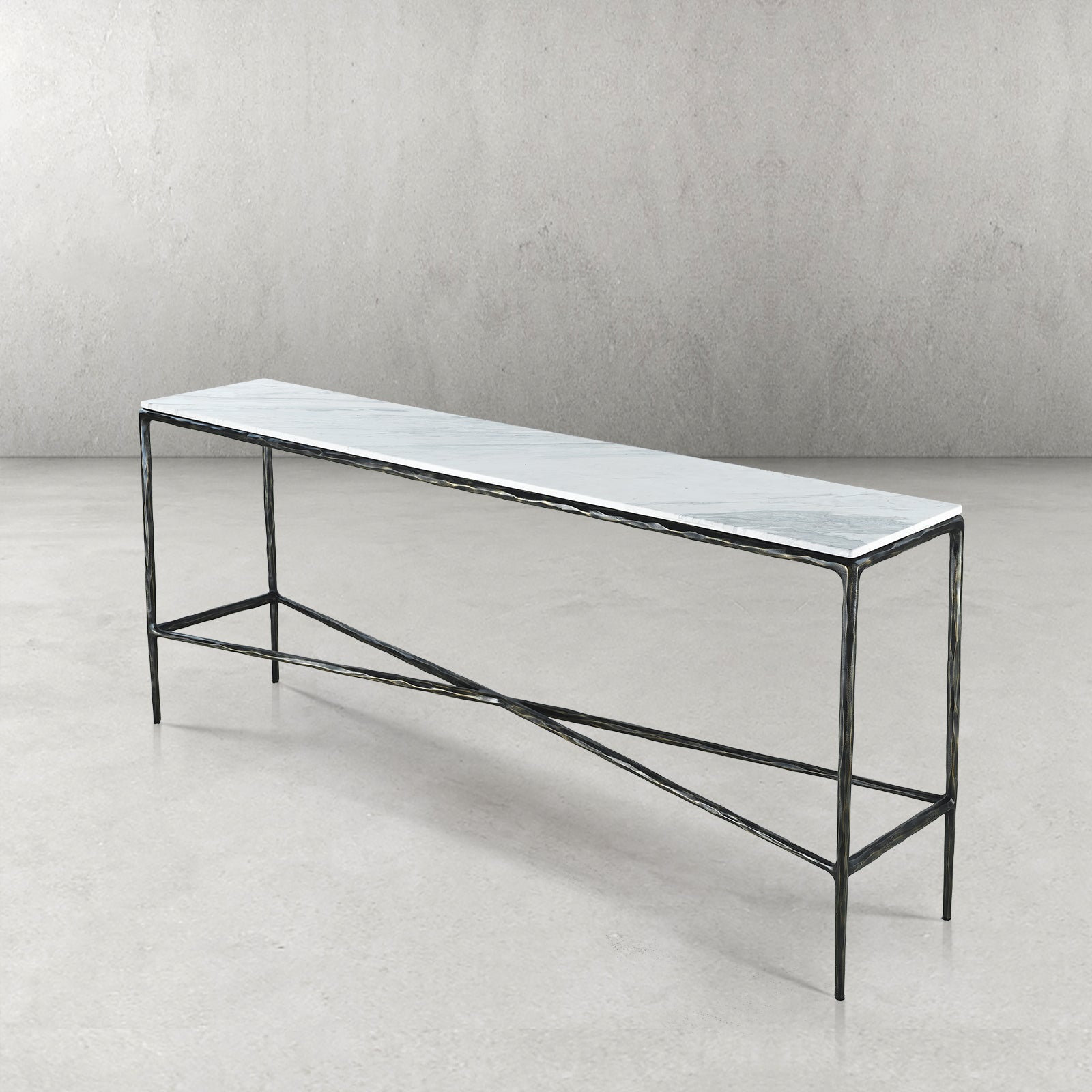 Thaddeus Rectangle Marble Console Table