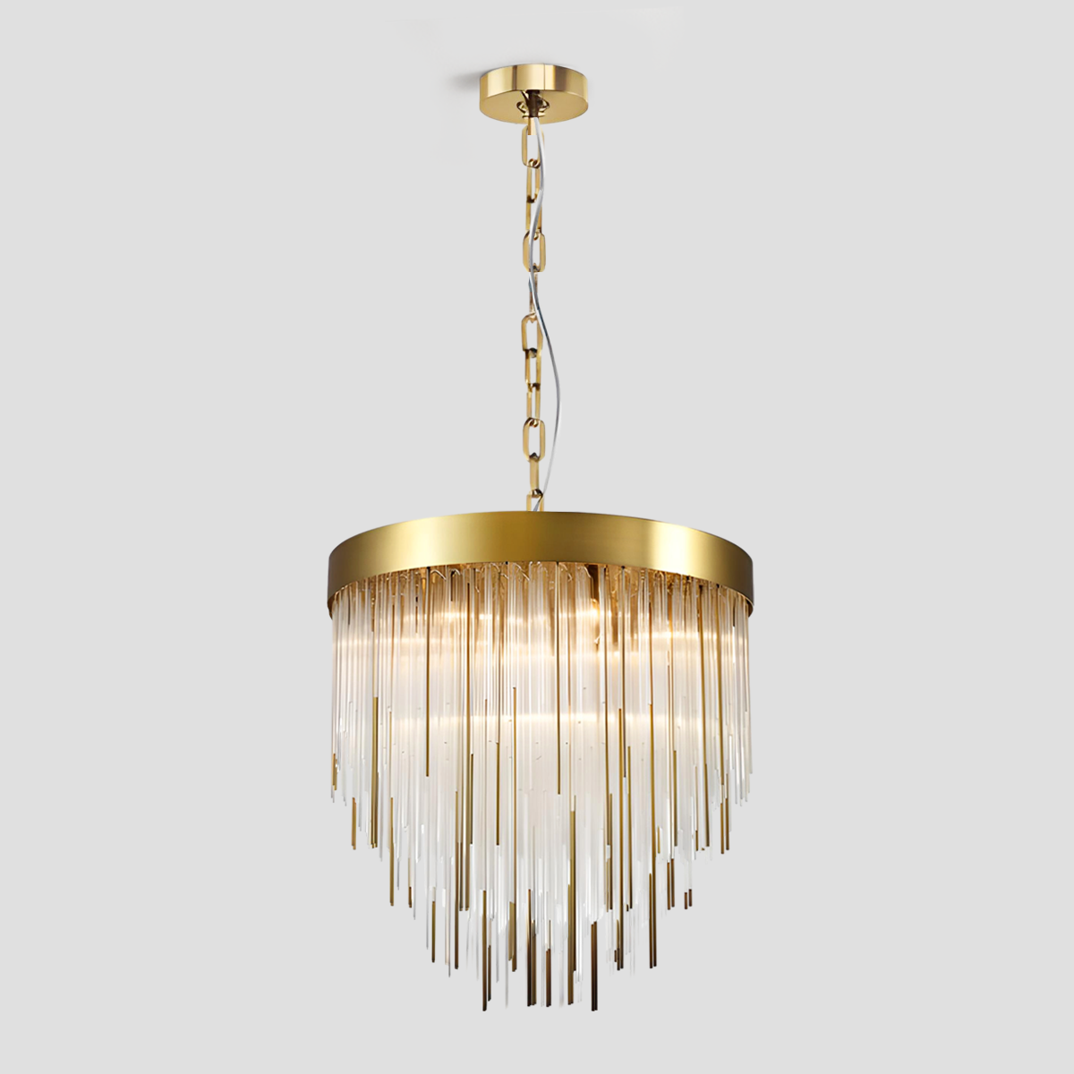 Parr Aged 12-Light Chandelier 30"