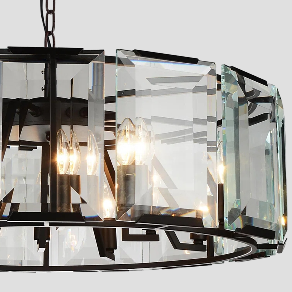 Malone Crystal Round Chandelier 24"