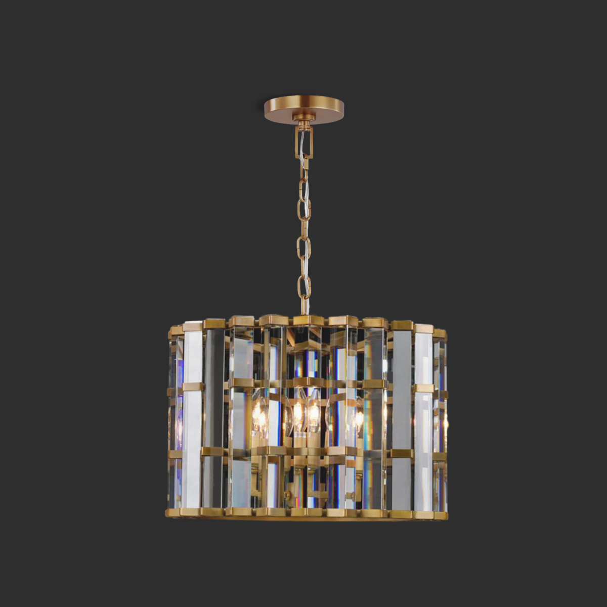 Teague Cylindrical/ Linear Chandelier