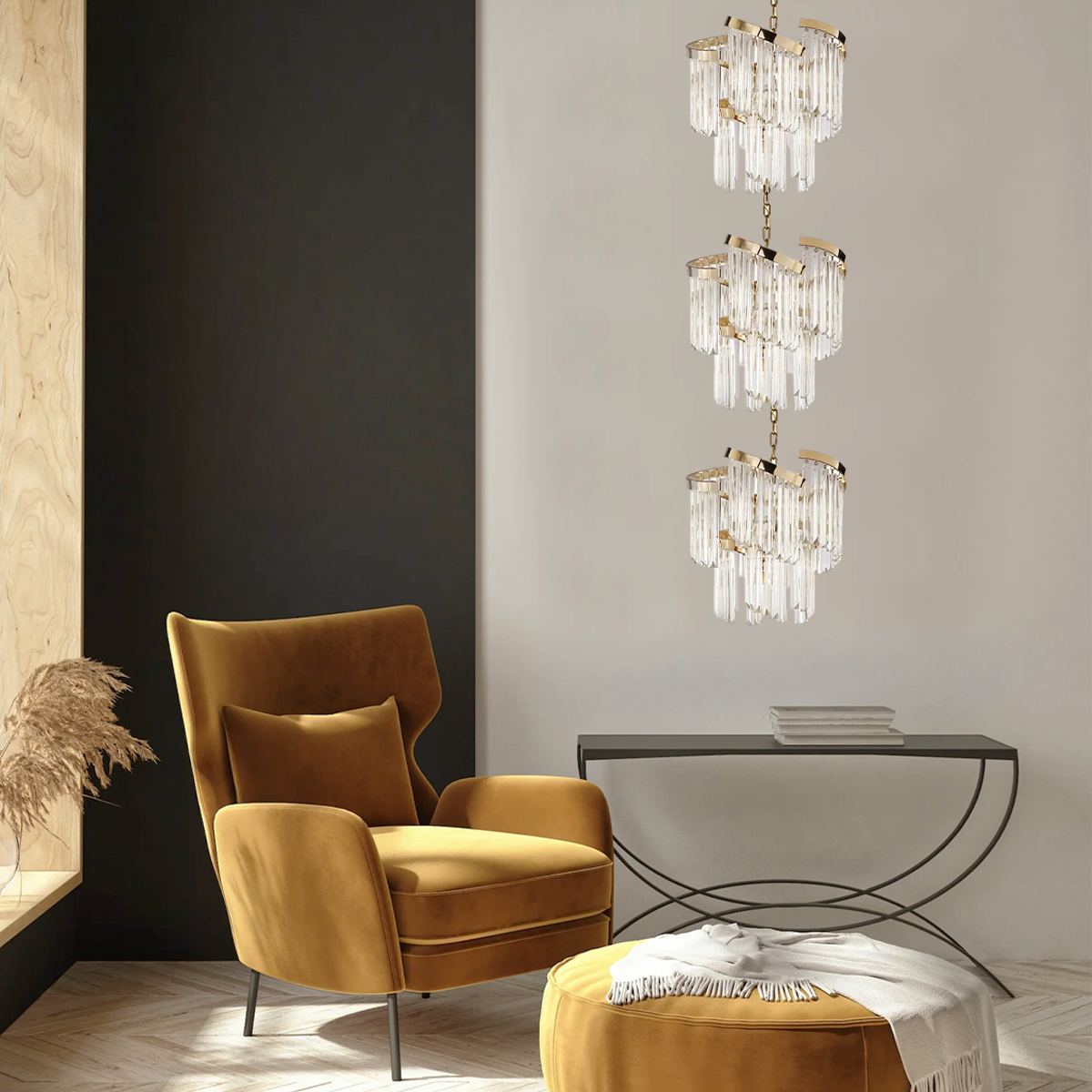 Garett Flow Crystal Chandelier