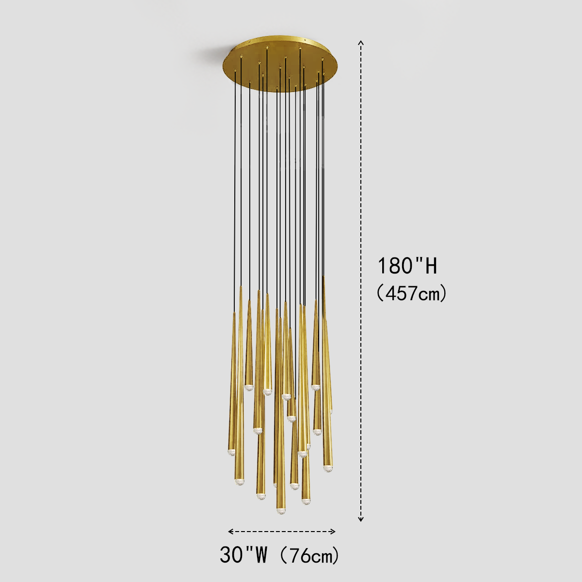 Droop Round Tubular Pendant