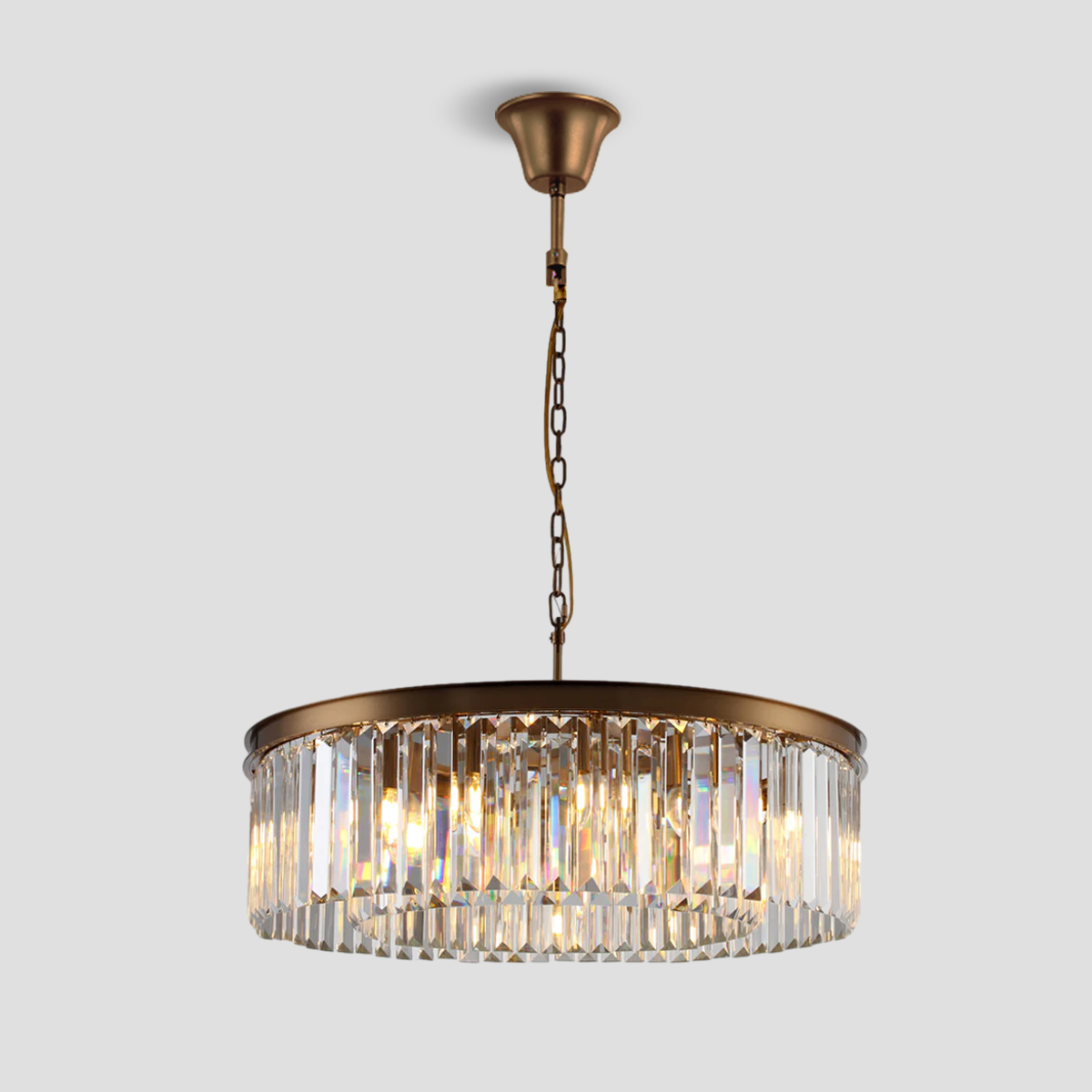 Beckett 1-Tier Crystal Round Chandelier