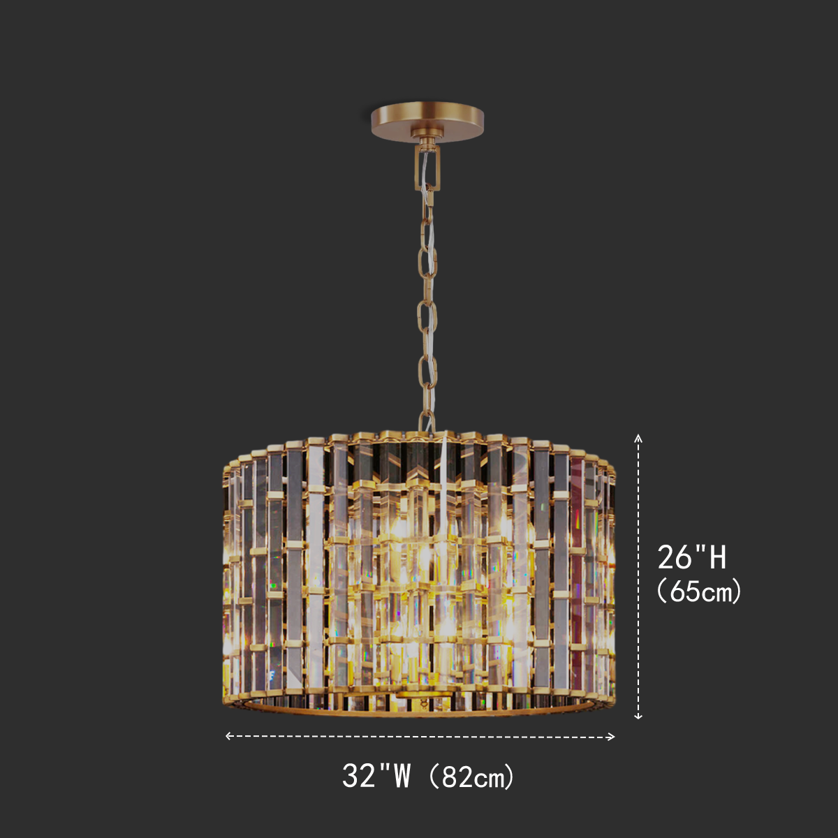 Teague Cylindrical/ Linear Chandelier