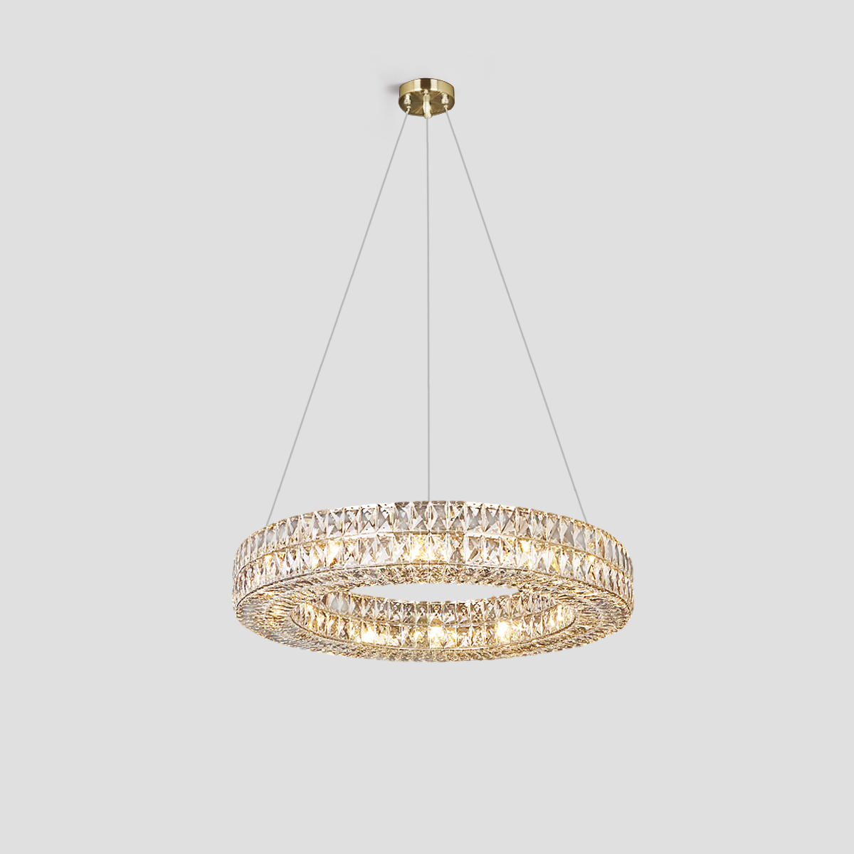 Massey Halo Crystal Ring Chandelier