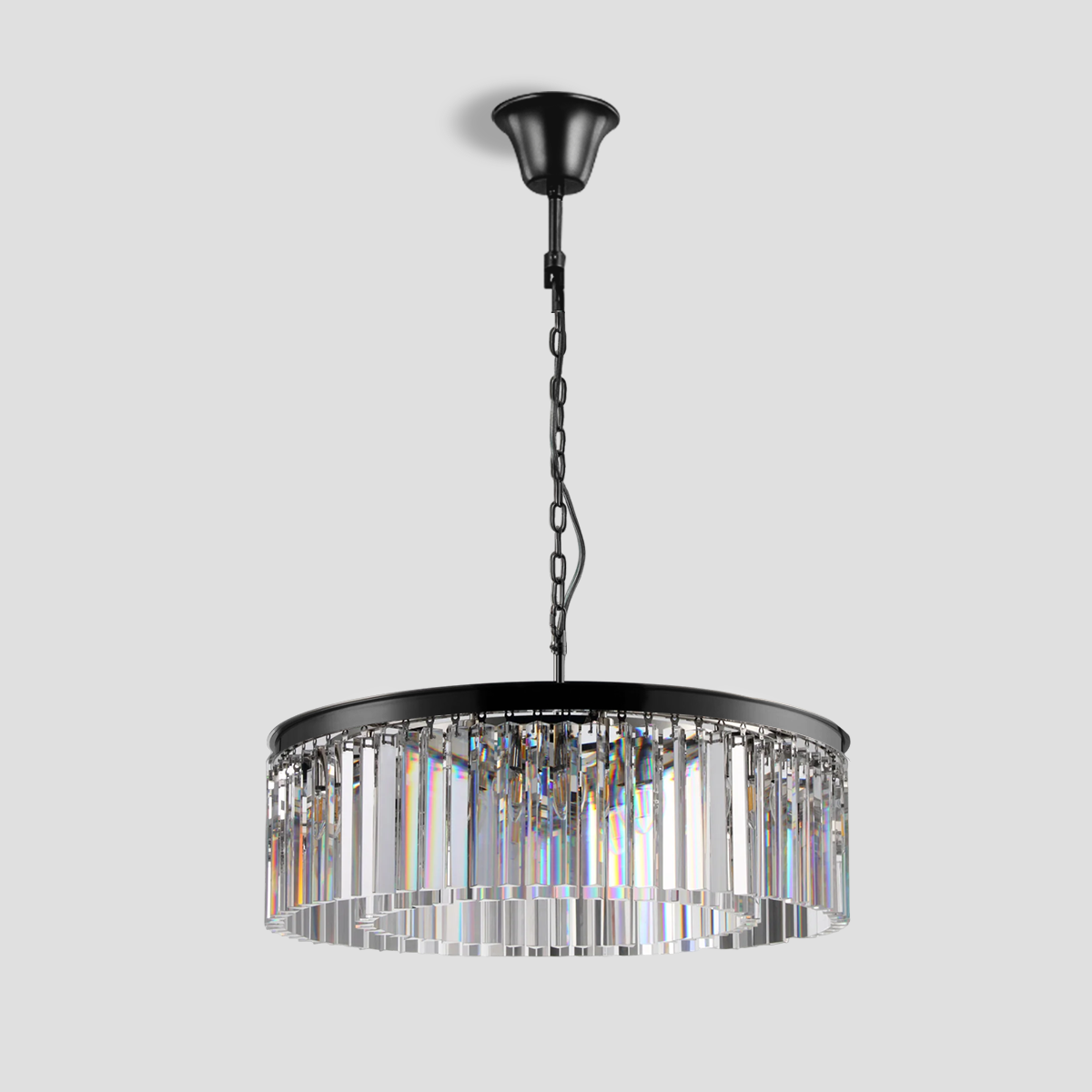 Beckett 1-Tier Crystal Round Chandelier